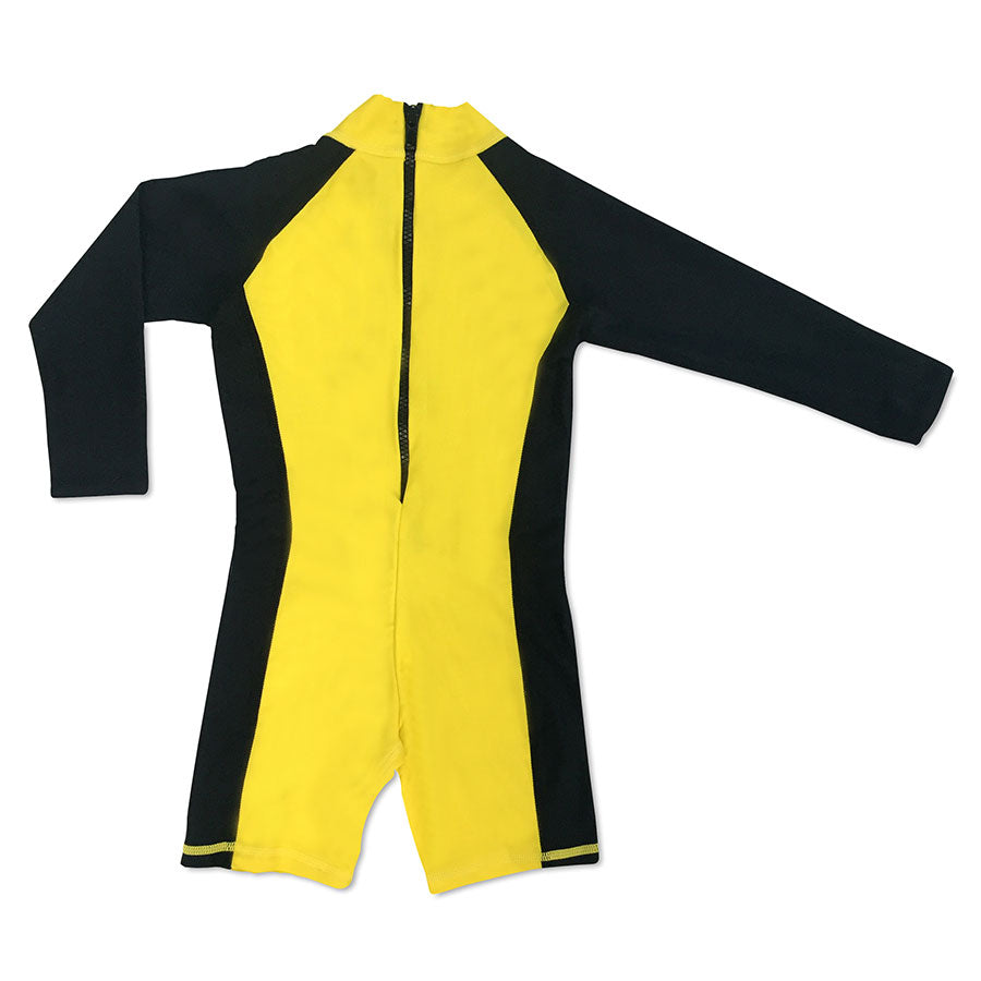 JUMPSUIT חליפת ים לקטנטנים – צהוב שחור